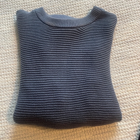 Women’s La Hearts Slate Blue Ribbed Sweater - Picture 2 of 5